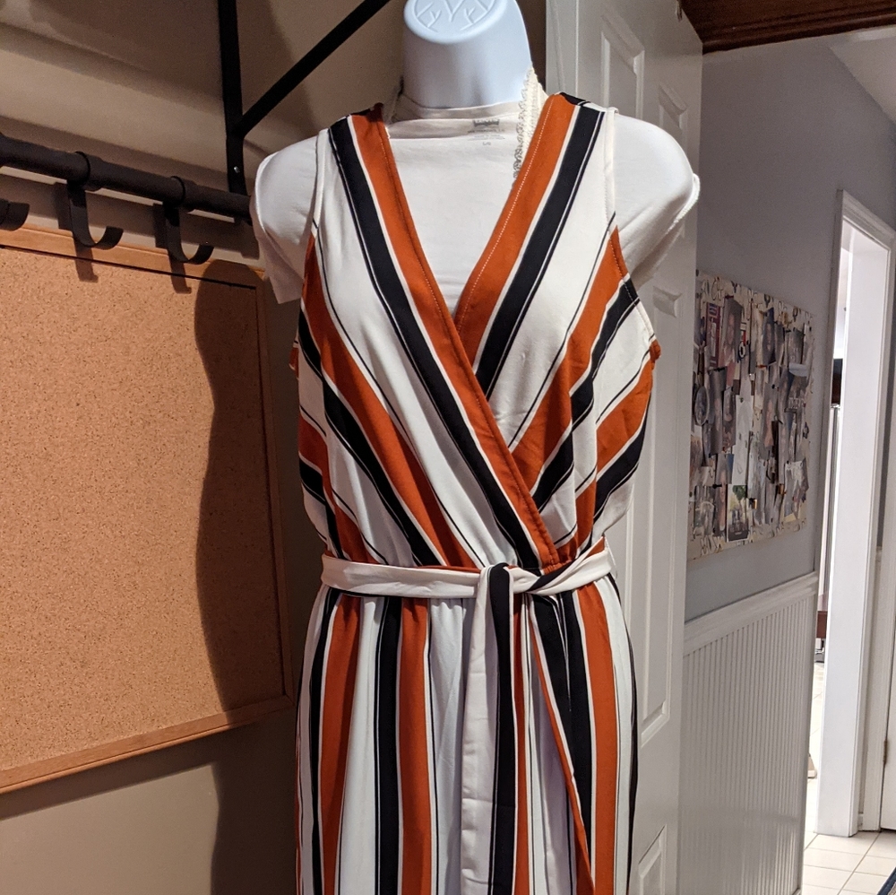 Striped jumpsuit
